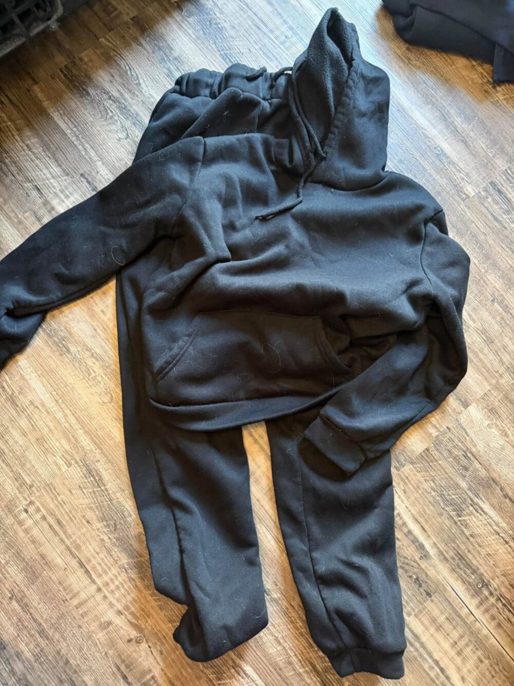 Black Joggers & Hoodie Set
